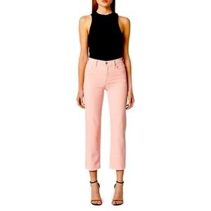 🆕 HUDSON Soft Pink Remi Straight Cropped Denim Jeans